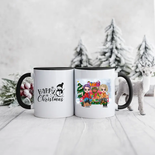 Hrnčeky pre priateľky vianočný 2 osoby #2