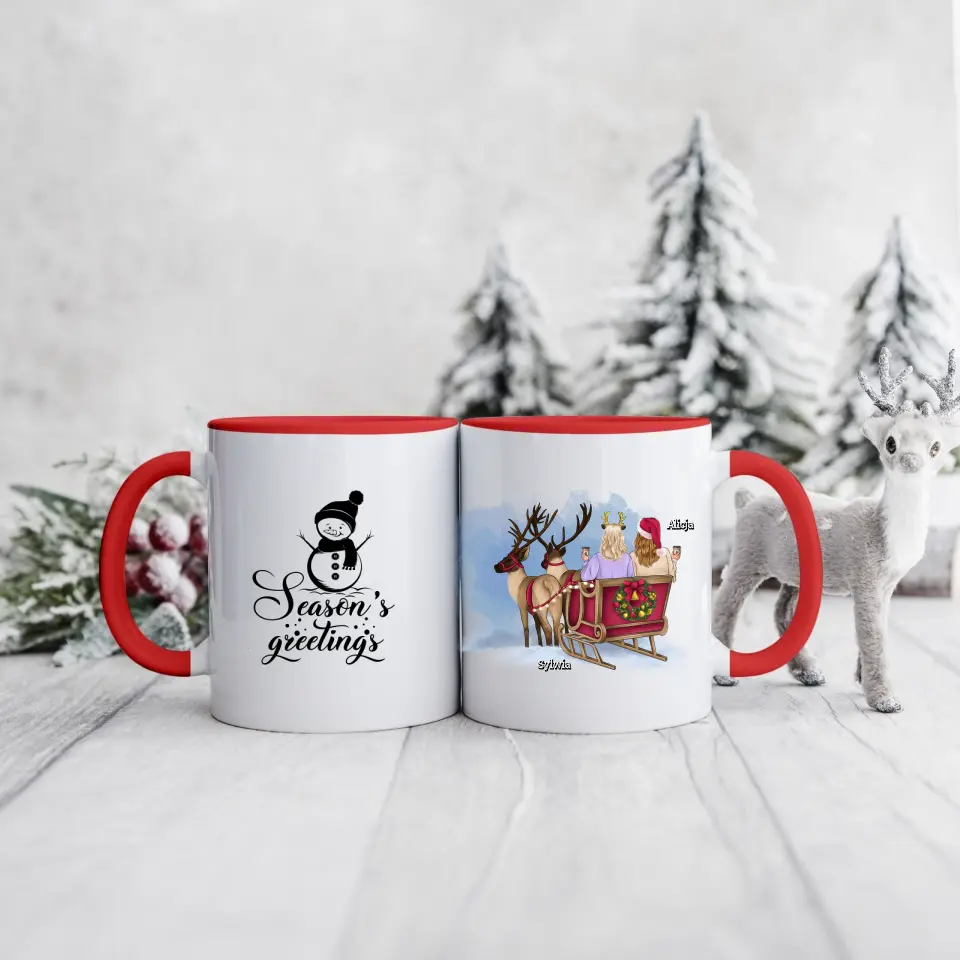 Hrnčeky pre priateľky vianočný 2 osoby #1