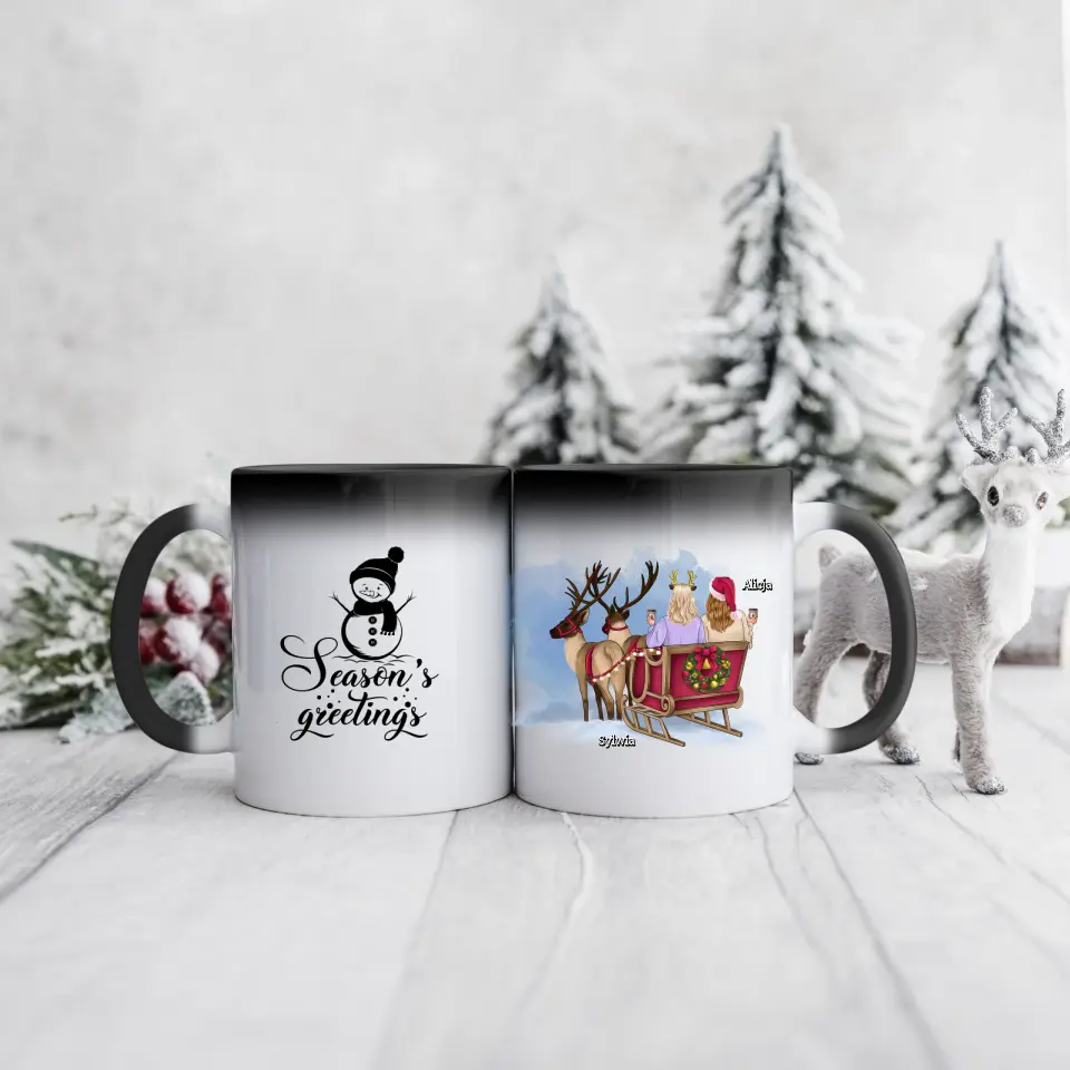 Hrnčeky pre priateľky vianočný 2 osoby #1