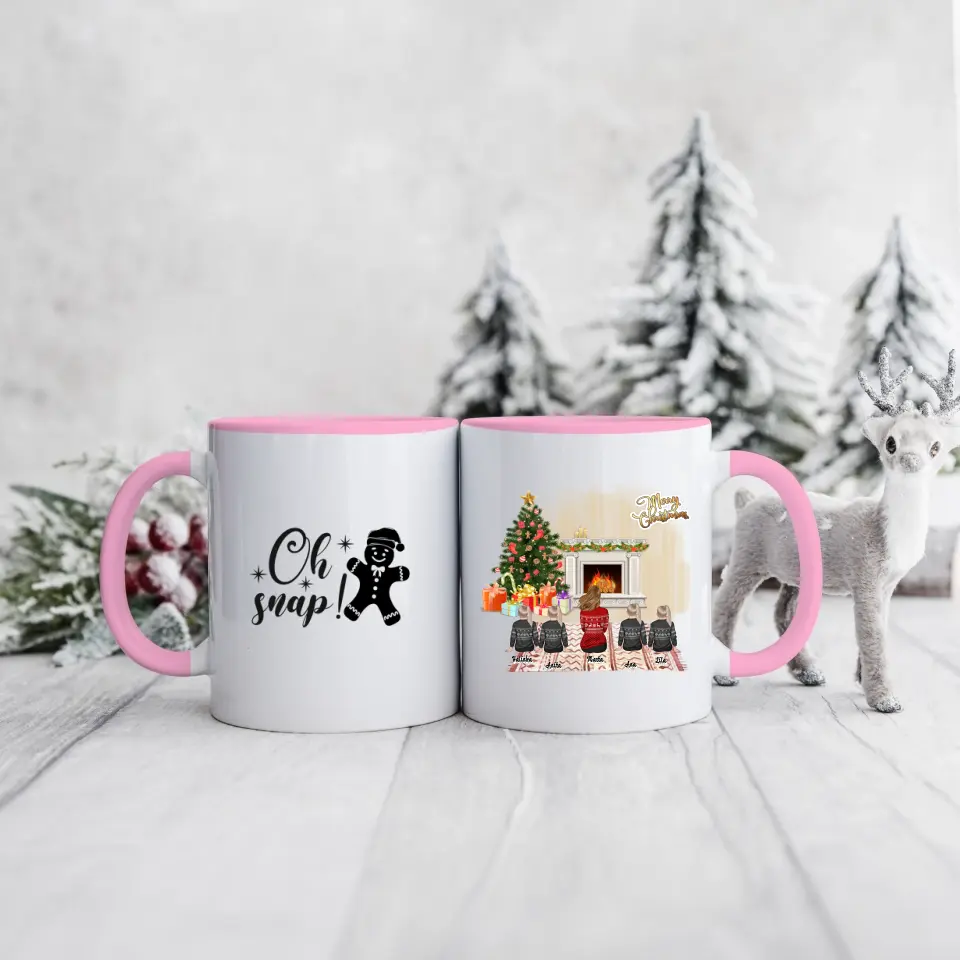 Rodinný hrnček  - mamička + max 1-4 detí #Vianoce