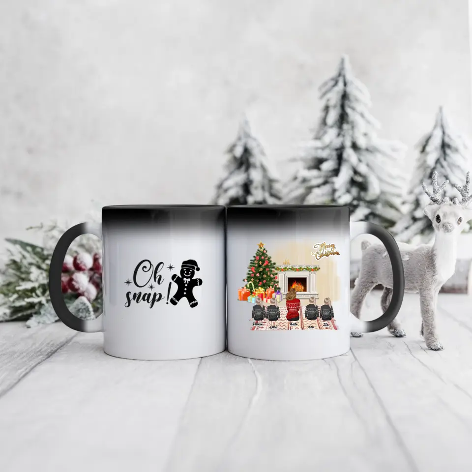 Rodinný hrnček  - mamička + max 1-4 detí #Vianoce