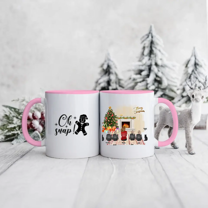 Rodinný hrnček  - mamička + max 1-4 detí + max 1-2 domáci miláčikovia #Vianoce