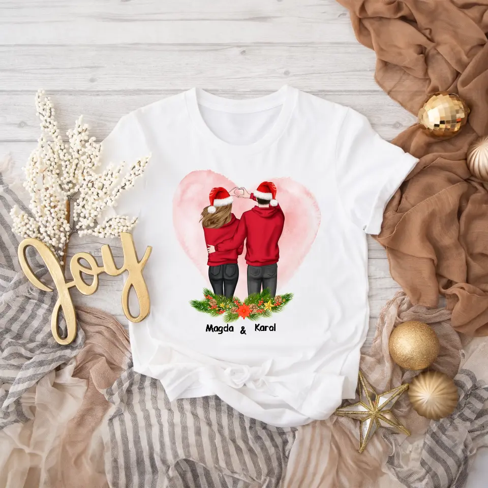 Tričká s potlačou pre páry - Vianoce #8
