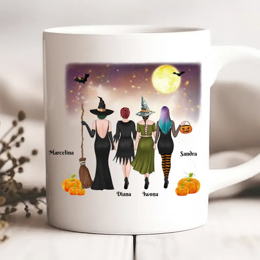 Hrnčeky pre priateľky - Halloween 1-4 osoby