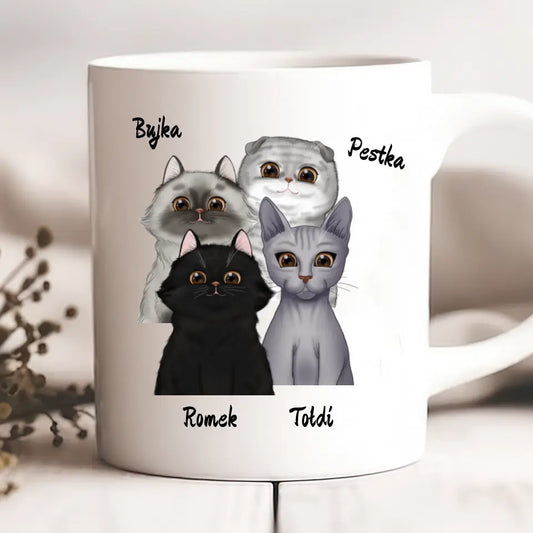 Hrnček s mackom - max. 1-4 mačky