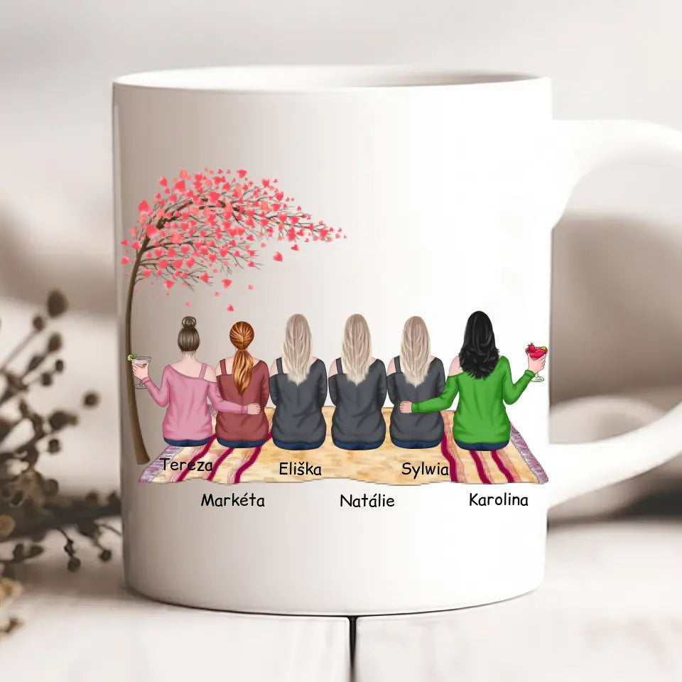 Hrnčeky pre priateľky max. 1-6 osoby