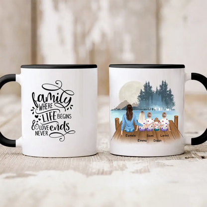 Rodinný hrnček - mama + max 1-4 detí #S36