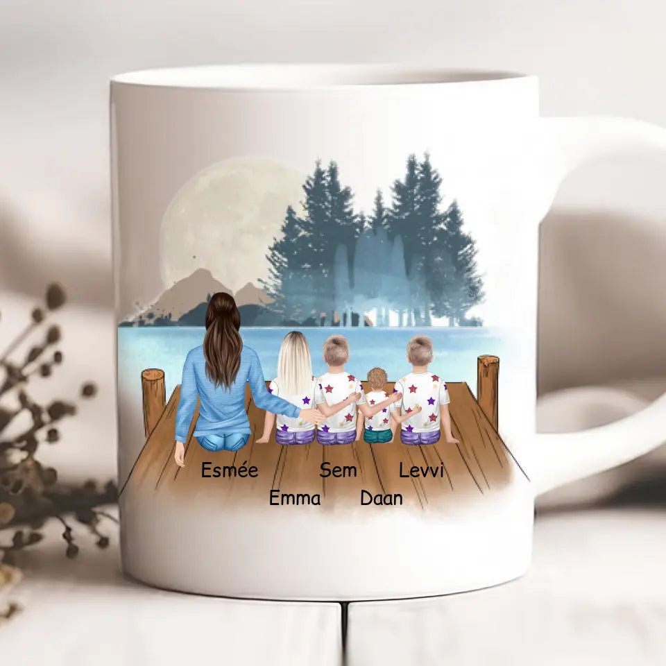 Rodinný hrnček - mama + max 1-4 detí #S36