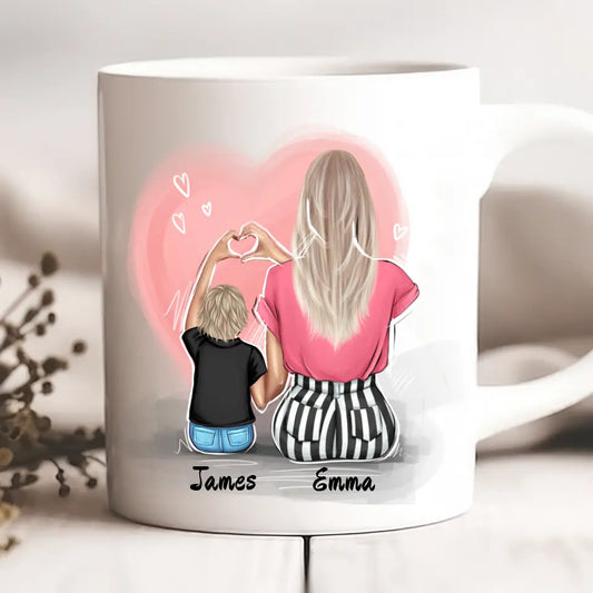 Hrnček mama so synom #S38