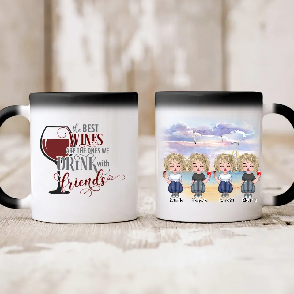 Hrnčeky pre priateľky 1-4 osoby #S5