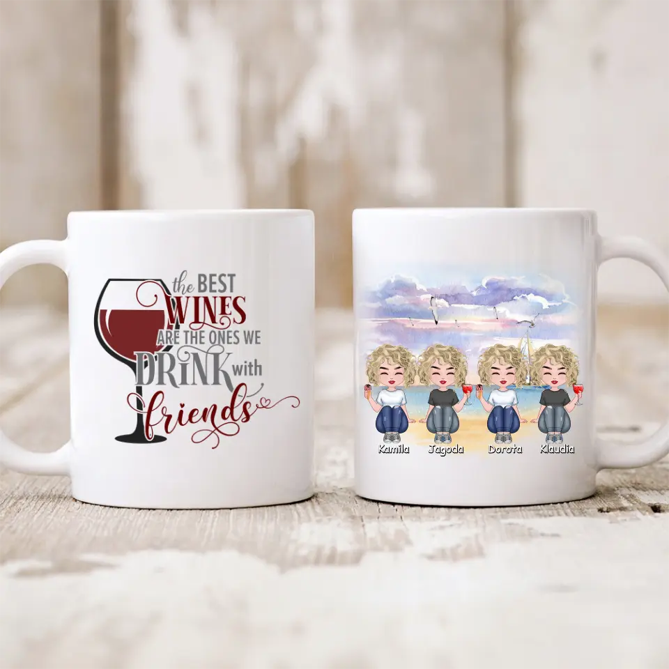 Hrnčeky pre priateľky 1-4 osoby #S5