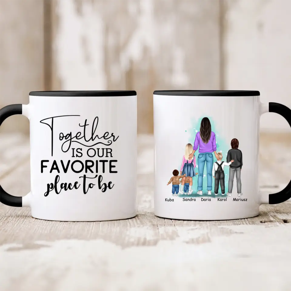 Rodinný hrnček - mama + max 1-4 detí #S12