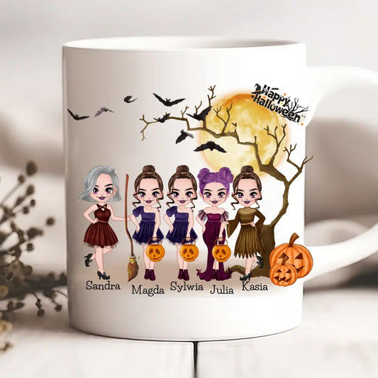 Hrnčeky pre priateľky 2-5 osoby - Halloween #2