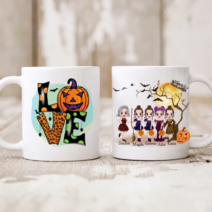 Hrnčeky pre priateľky 2-5 osoby - Halloween #2