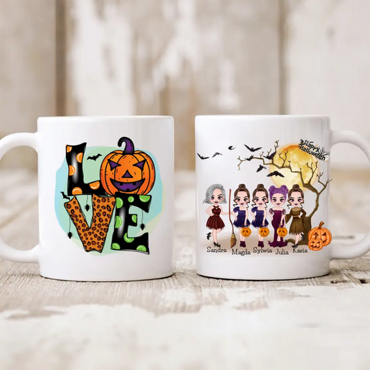 Hrnčeky pre priateľky 2-5 osoby - Halloween #2