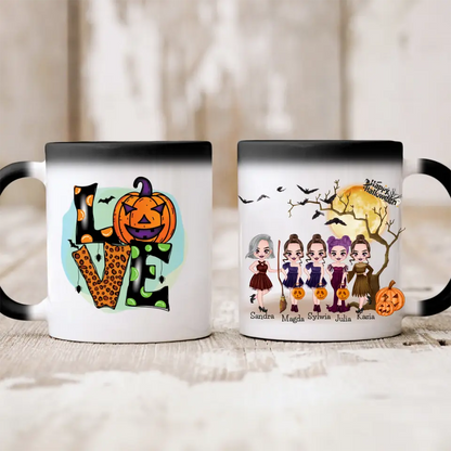 Hrnčeky pre priateľky 2-5 osoby - Halloween #2