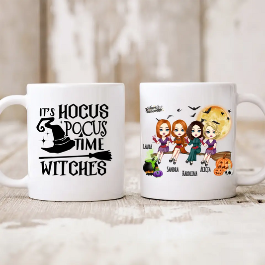 Hrnčeky pre priateľky 1-4 osoby - Halloween #4