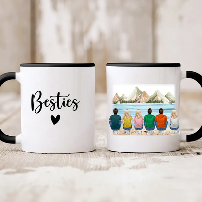 Hrnčeky pre priateľky - žena alebo muž max. max. 1-6 osoby #SK62