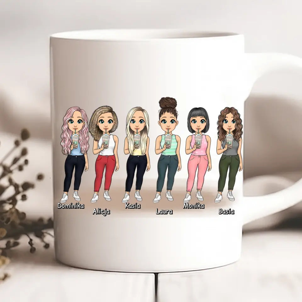 Hrnčeky pre priateľky 1-6 osoby #SK32