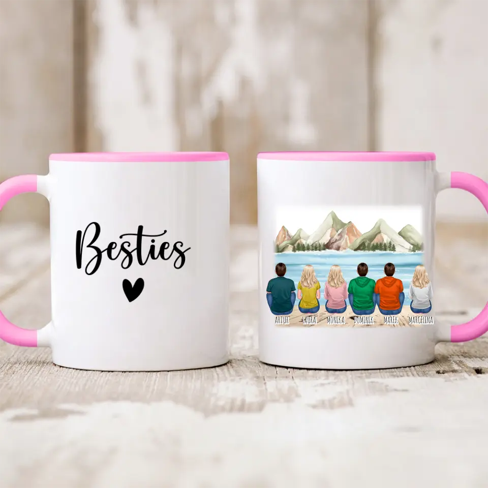 Hrnčeky pre priateľky - žena alebo muž max. max. 1-6 osoby #SK62