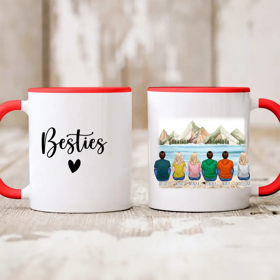 Hrnčeky pre priateľky - žena alebo muž max. max. 1-6 osoby #SK62