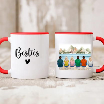 Hrnčeky pre priateľky - žena alebo muž max. max. 1-6 osoby #SK62