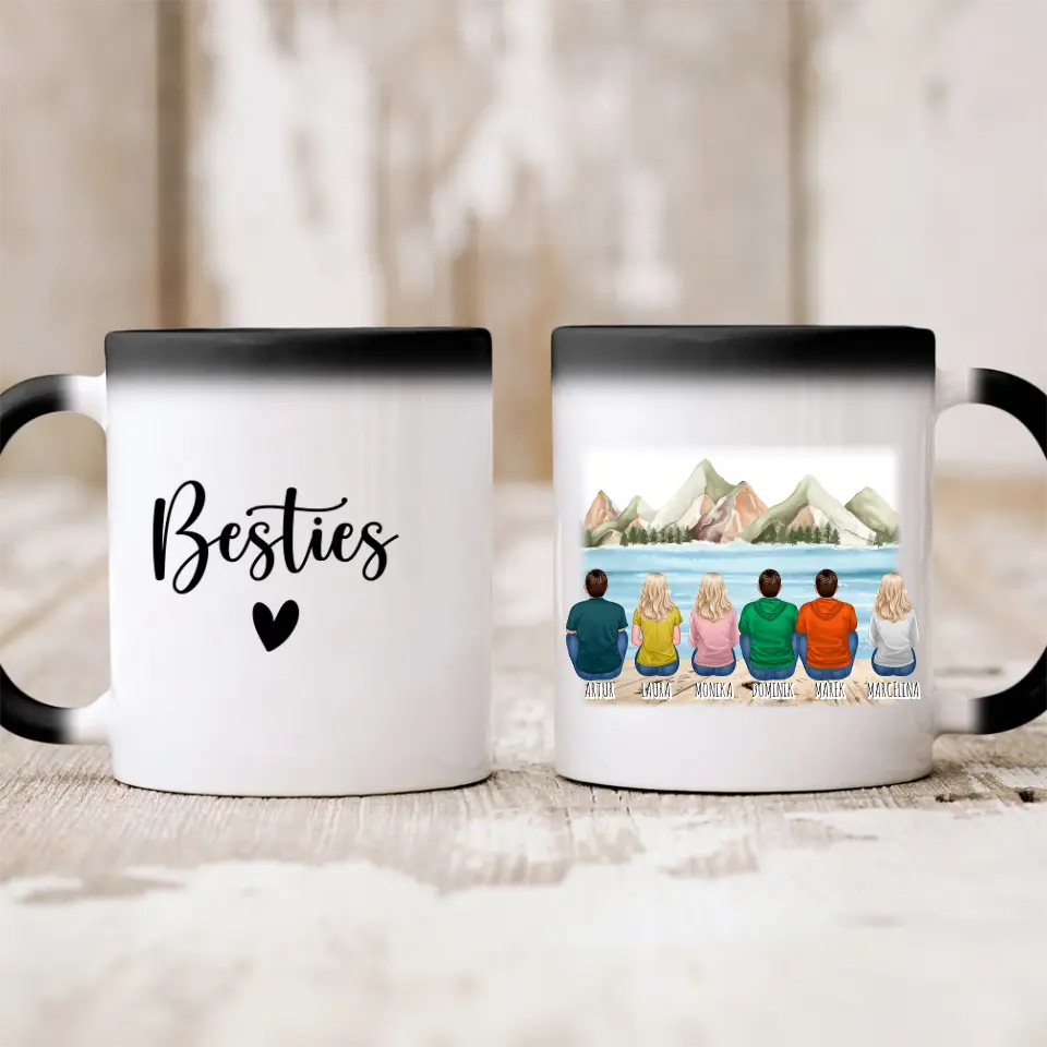 Hrnčeky pre priateľky - žena alebo muž max. max. 1-6 osoby #SK62