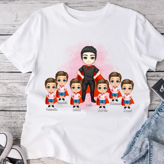 Tričká s potlačou pre otca + max. 1-6 dieťa #1