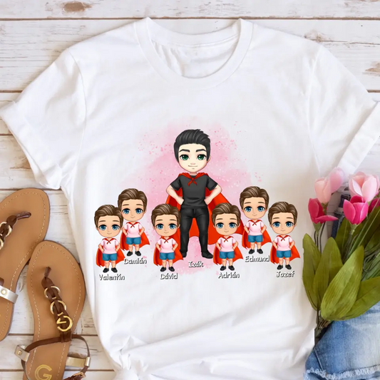 Tričká s potlačou pre otca + max. 1-6 dieťa #1