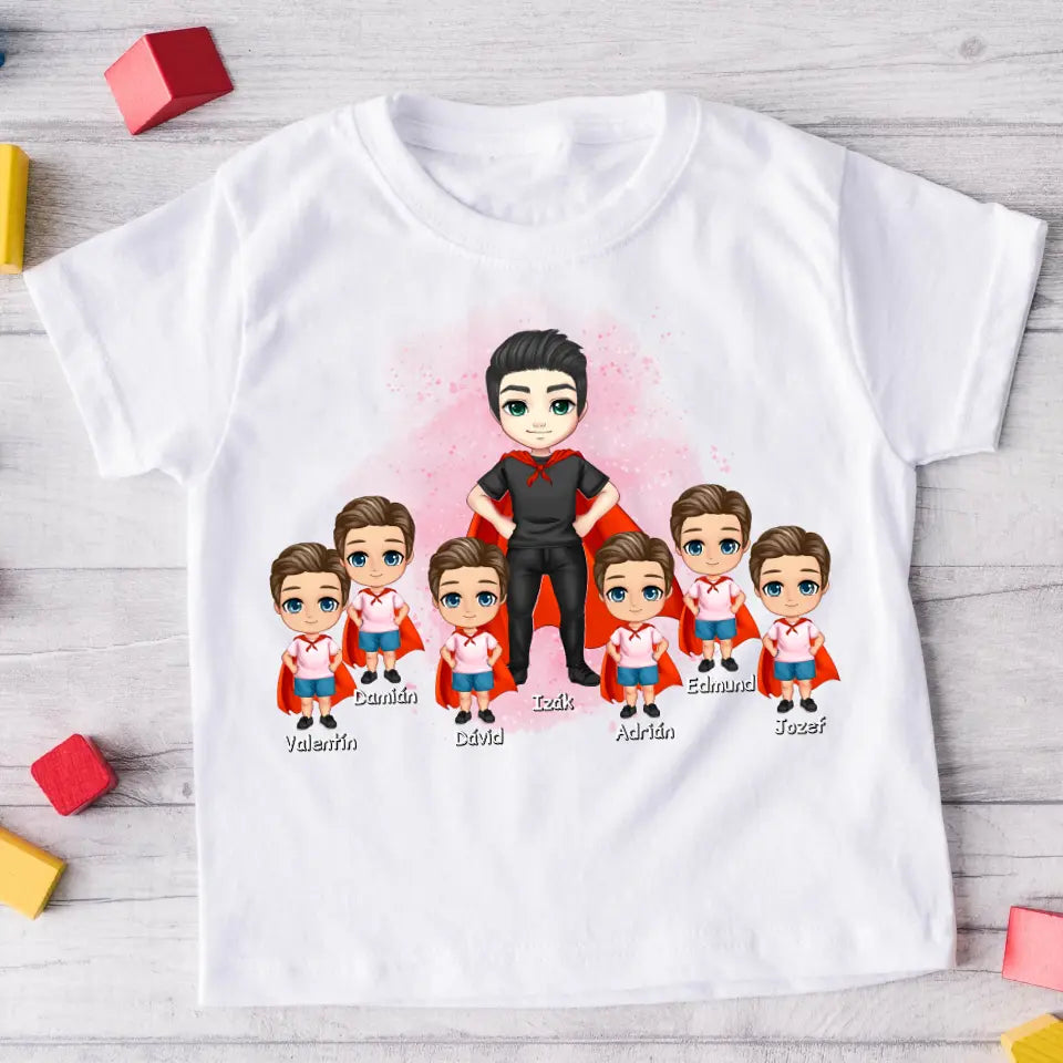 Tričká s potlačou pre otca + max. 1-6 dieťa #1