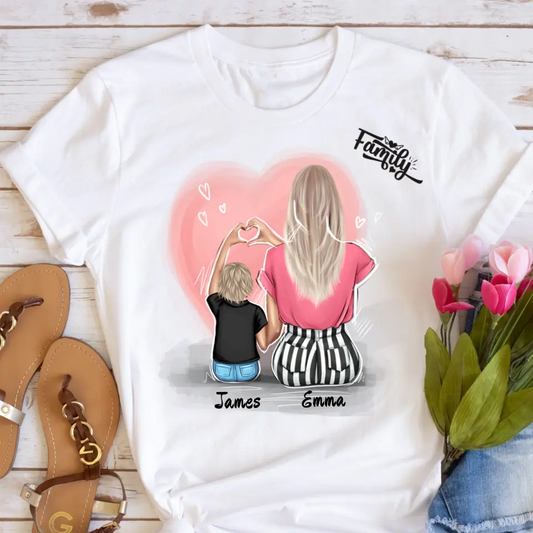 Tričká s potlačou - mama so synom #2