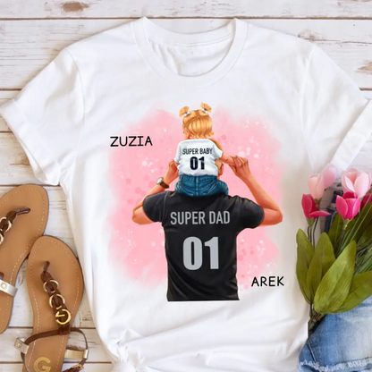 Tričká s potlačou pre otca + dcérka #6