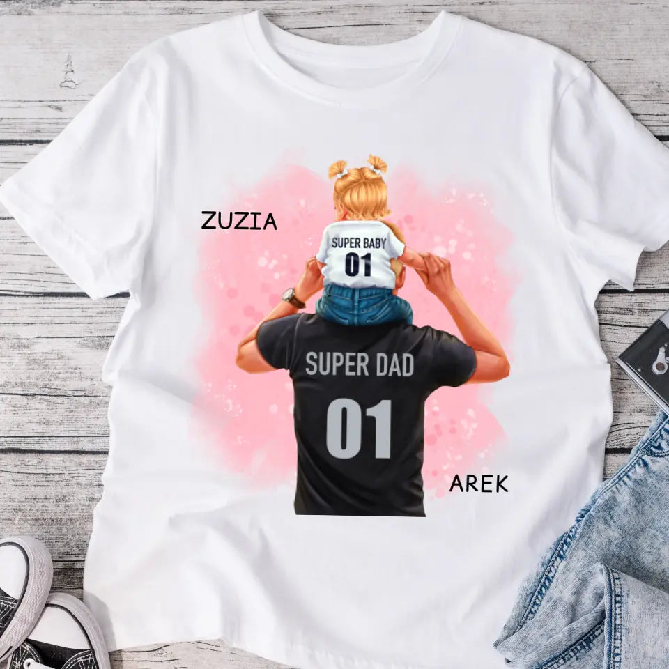 Tričká s potlačou pre otca + dcérka #6