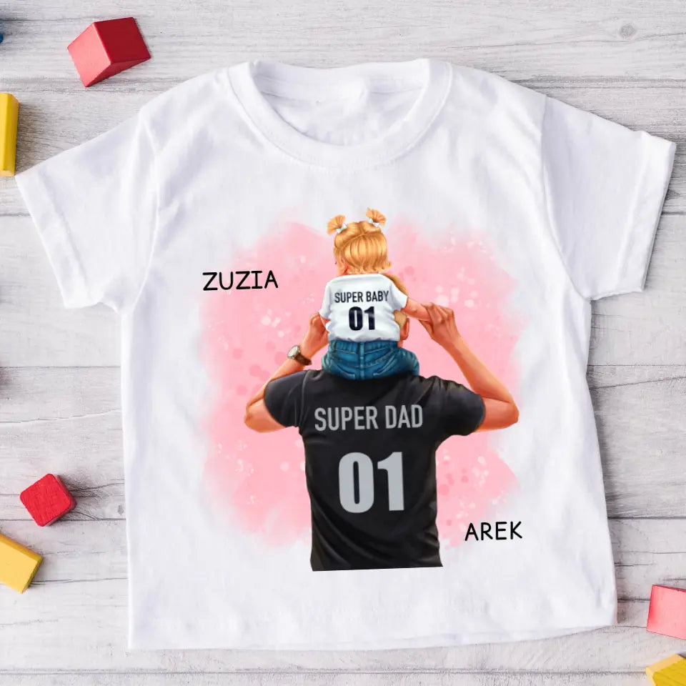 Tričká s potlačou pre otca + dcérka #6