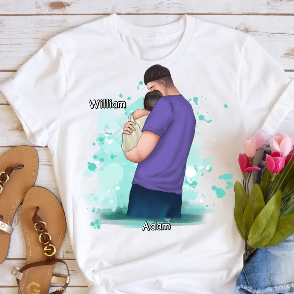 Tričká s potlačou pre otca a dieťa #17