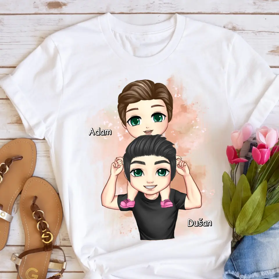 Tričká s potlačou pre otca + syn #11