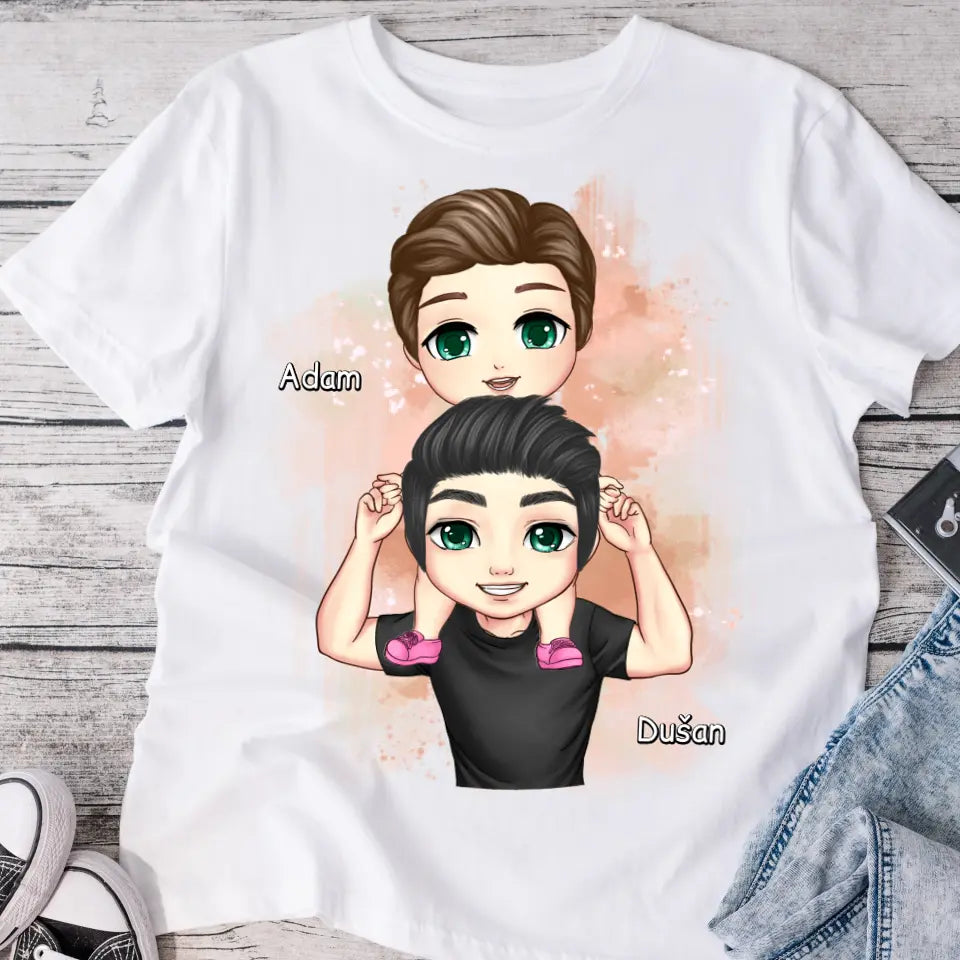 Tričká s potlačou pre otca + syn #11