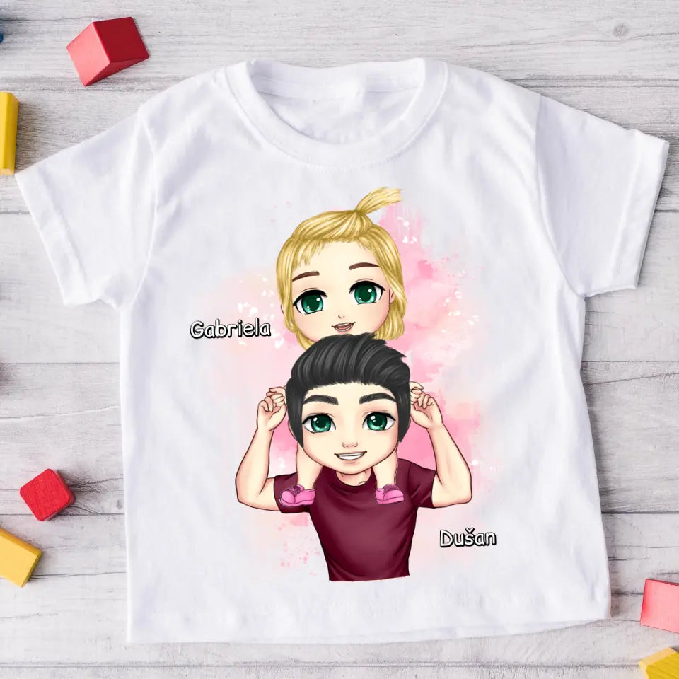 Tričká s potlačou pre otca + dcérka #14