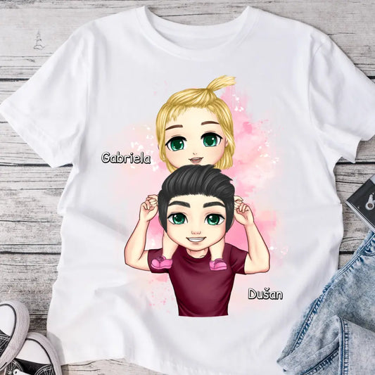 Tričká s potlačou pre otca + dcérka #14