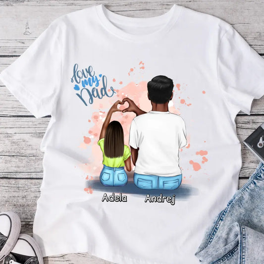 Tričká s potlačou pre otca + dcérka #16