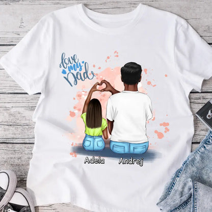 Tričká s potlačou pre otca + dcérka #16