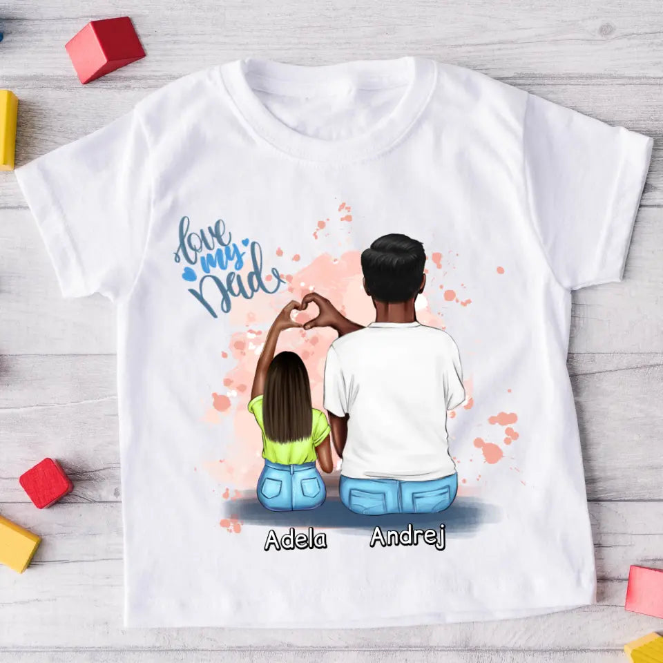 Tričká s potlačou pre otca + dcérka #16