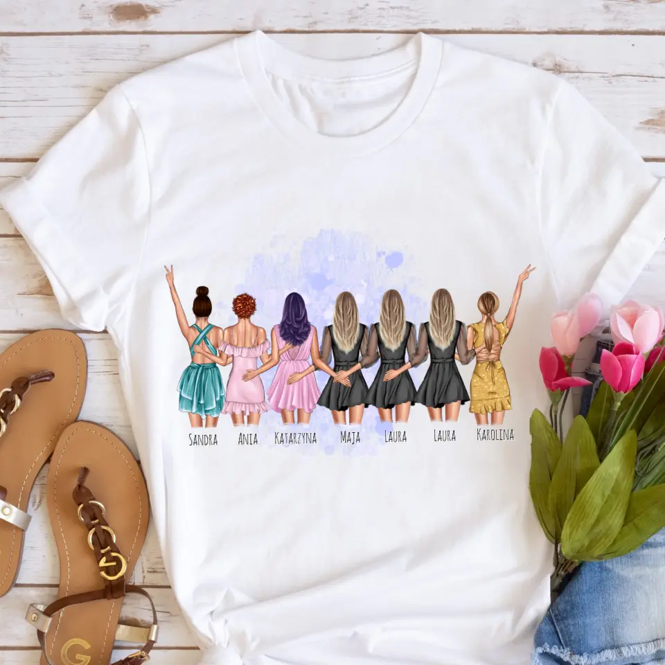 Tričká s potlačou pre priateľky max. 2-8 osoby #20