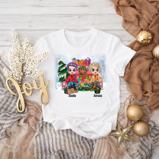 Tričká s potlačou pre priateľky - Vianoce #1