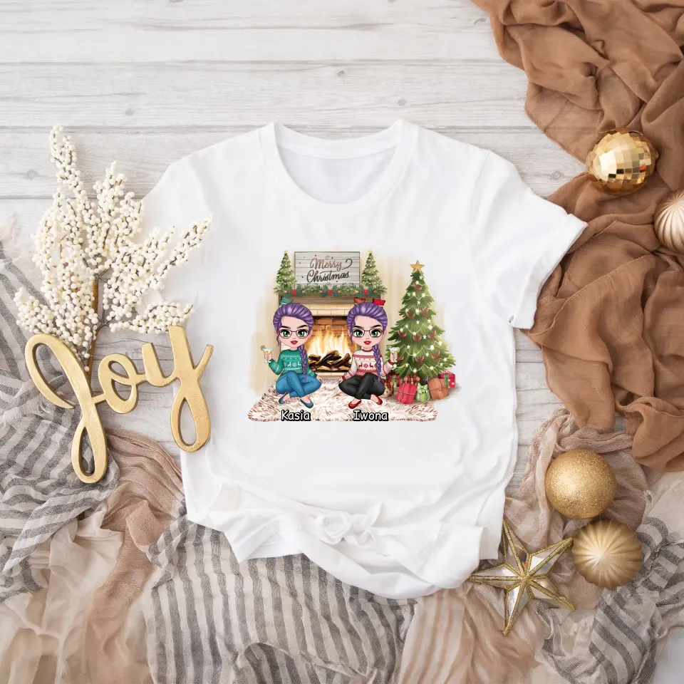 Tričká s potlačou pre priateľky - Vianoce #4