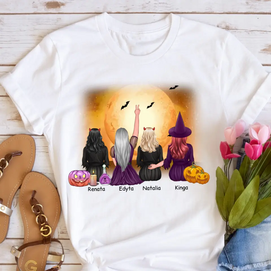 Tričká s potlačou pre priateľky max. 1-4 osoby na Halloween #3