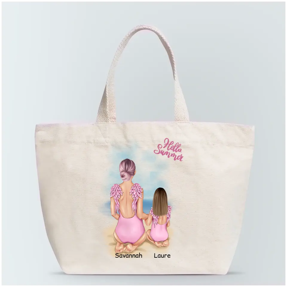 Personalizovaná rodinná taška - mama s dcérou #2