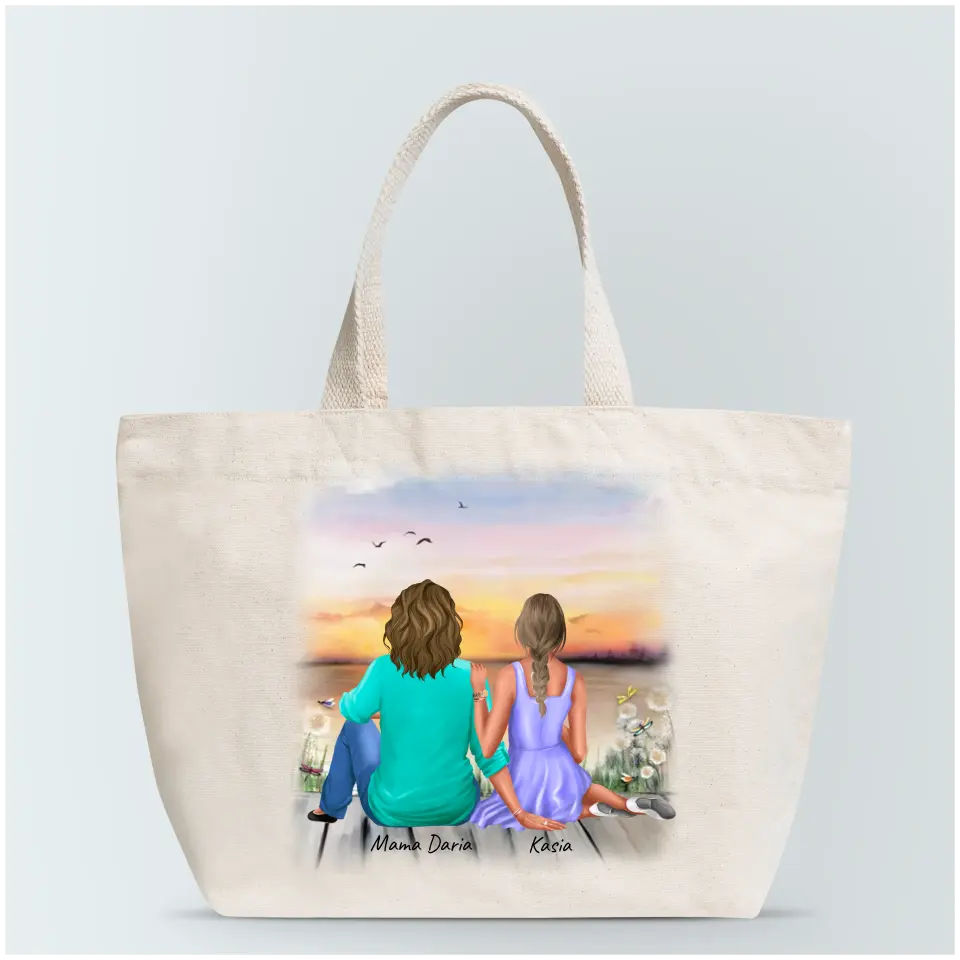 Personalizovaná rodinná taška - mama s dcérou #4