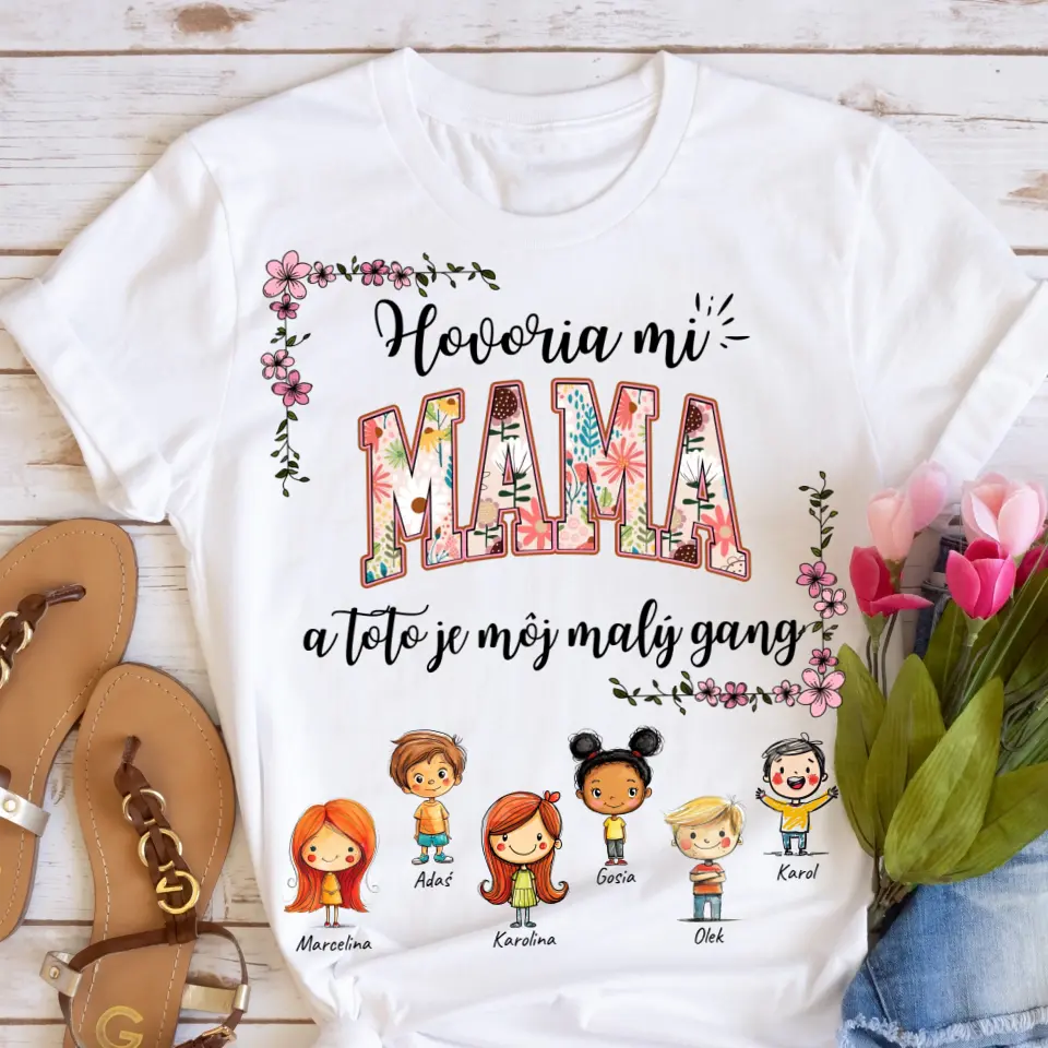 Tričká s potlačou - mama + 1-6 detí #121