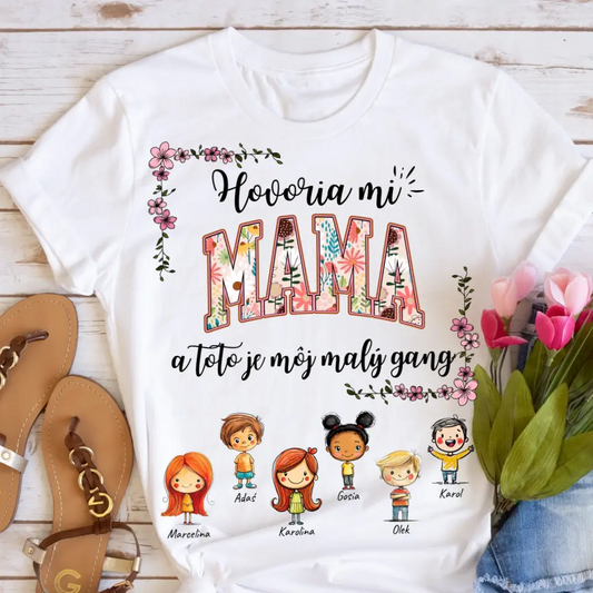 Tričká s potlačou - mama + 1-6 detí #121